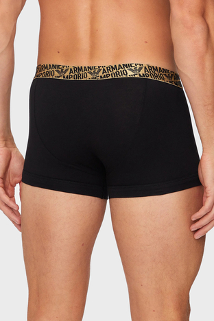 Emporio Armani - Emporio Armani Pamuklu Logo Lastikli 2 Pack Erkek Boxer 1112104 F5981 7020 SİYAH (1)