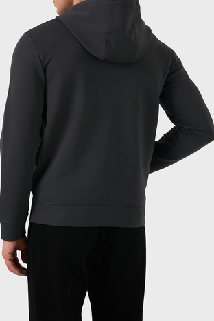 Emporio Armani - Emporio Armani Pamuklu Logolu Regular Fit Kapüşonlu Erkek Sweat 8N1ML6 1JHSZ 0842 ANTRASİT (1)