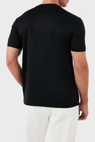 Emporio Armani - Emporio Armani Pamuklu Regular Fit Bisiklet Yaka Erkek T Shirt 3D1TP3 1JUVZ 0999 SİYAH (1)