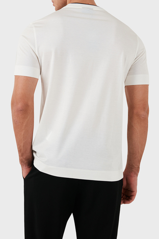 Emporio Armani - Emporio Armani Pamuklu Regular Fit Bisiklet Yaka Erkek T Shirt 6D1T99 1JOSZ 0101 BEYAZ (1)