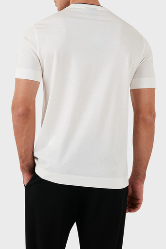 Emporio Armani Pamuklu Regular Fit Bisiklet Yaka Erkek T Shirt 6D1T99 1JOSZ 0101 BEYAZ