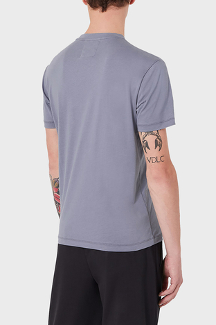 Emporio Armani - Emporio Armani Pamuklu Regular Fit Bisiklet Yaka Erkek T Shirt 8N1TN5 1JPZZ 08C2 LİLA (1)