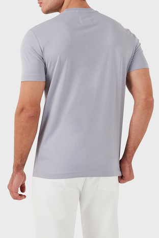 Emporio Armani - Emporio Armani Pamuklu Regular Fit Bisiklet Yaka Erkek T Shirt 8N1TN5 1JPZZ 08C3 LİLA (1)