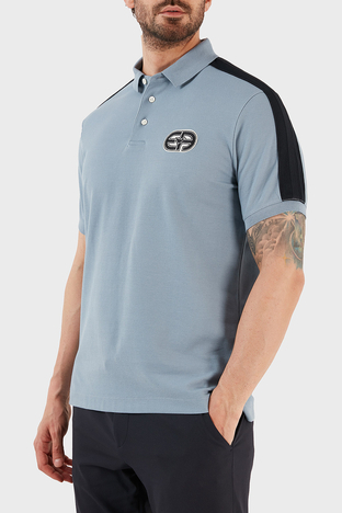 Emporio Armani - Emporio Armani Pamuklu Regular Fit Düğmeli Erkek Polo T Shirt 3R1F77 1JCYZ 0738 MAVİ (1)