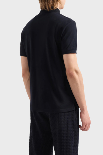 Emporio Armani Pamuklu Regular Fit Düğmeli Erkek Polo Yaka T Shirt 3D1FF2 1JTKZ 0920 LACİVERT