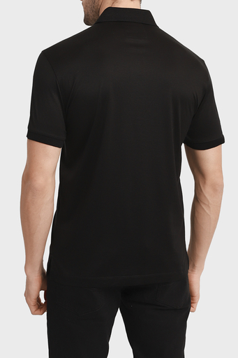 Emporio Armani Pamuklu Regular Fit Düğmeli Erkek Polo Yaka T Shirt 8N1F96 1JUVZ 0999 SİYAH