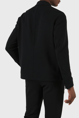 Emporio Armani - Emporio Armani Pamuklu Regular Fit Erkek Gömlek Ceket 3D1M61 1JOPZ 0999 SİYAH (1)