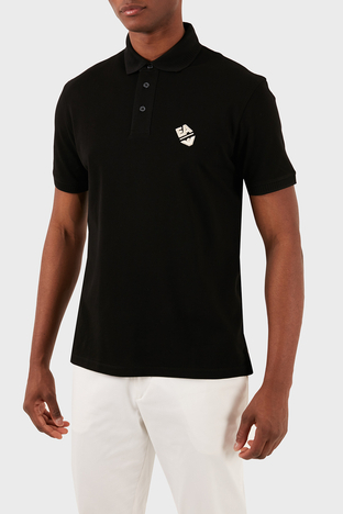 Emporio Armani - Emporio Armani Pamuklu Regular Fit Erkek Polo Yaka T Shirt 3D1FE6 1JTKZ 0999 SİYAH