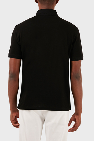 Emporio Armani - Emporio Armani Pamuklu Regular Fit Erkek Polo Yaka T Shirt 3D1FE6 1JTKZ 0999 SİYAH (1)