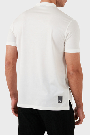 Emporio Armani - Emporio Armani Pamuklu Regular Fit Erkek Polo Yaka T Shirt EM000312 AF10761 U0003 BEYAZ (1)