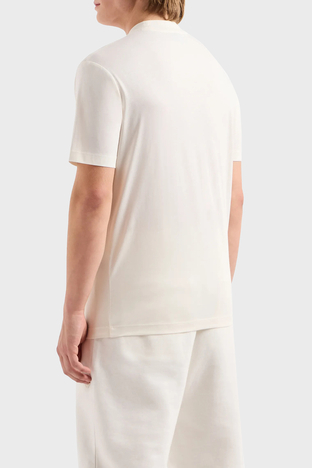 Emporio Armani - Emporio Armani Pamuklu Regular Fit Erkek T Shirt 3D1TG3 1JPZZ 01A2 EKRU (1)