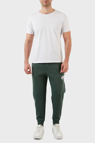 Emporio Armani - Emporio Armani Pamuklu Regular Fit Jogger Spor Erkek Pantolon 3L1PFV 1JHSZ 0572 KOYU YEŞİL (1)
