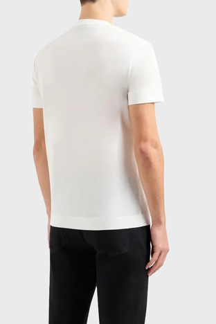 Emporio Armani - Emporio Armani Pamuklu Slim Fit Bisiklet Yaka Erkek T Shirt EM000009 AF10017 M0008 BEYAZ (1)