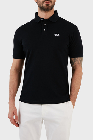 Emporio Armani - Emporio Armani Pamuklu Slim Fit Düğmeli Erkek Polo T Shirt 8N1FAL 1JTKZ 0920 LACİVERT