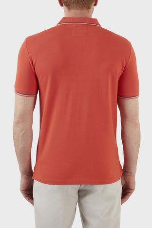 Emporio Armani - Emporio Armani Pamuklu Slim Fit Düğmeli T Shirt Erkek Polo 8N1FB3 1JPTZ 0413 KİREMİT (1)