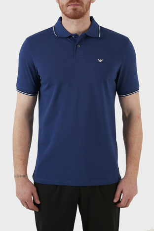 Emporio Armani - Emporio Armani Pamuklu Slim Fit Düğmeli T Shirt Erkek Polo 8N1FB3 1JPTZ 0938 SAKS