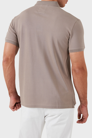 Emporio Armani - Emporio Armani Pamuklu Slim Fit Erkek Polo Yaka T Shirt 8N1FQ2 1JTKZ 0650 BEJ (1)