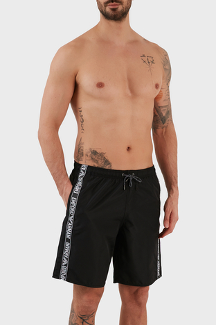 Emporio Armani - Emporio Armani Regular Fit Cepli Erkek Mayo Short 211753 3R443 00020 SİYAH