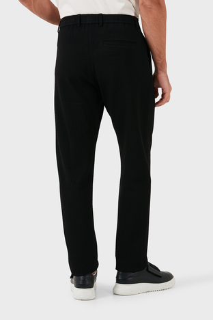 Emporio Armani - Emporio Armani Regular Fit Normal Bel Düz Paça Erkek Pantolon EM000440 TE11235 UC001 SİYAH (1)