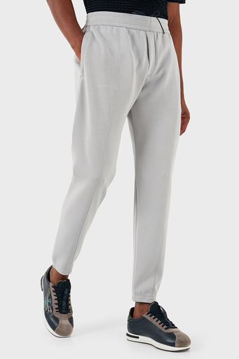 Emporio Armani Slim Fit Normal Bel Dar Paça Jogger Erkek Pantolon EM000315 AF10103 U8062 AÇIK GRİ