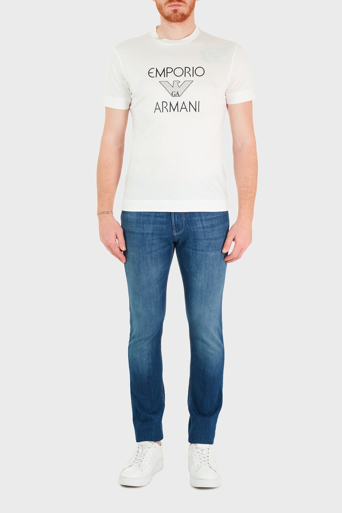 Emporio Armani Slim Fit Pamuklu J06 Jeans Erkek Kot Pantolon 3K1J06 1D5QZ 0942 LACİVERT
