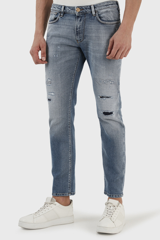 Emporio Armani - Emporio Armani Streç Pamuklu Normal Bel Slim Fit J06 Jeans Erkek Kot Pantolon 3R1J06 1D33Z 0943 MAVİ (1)