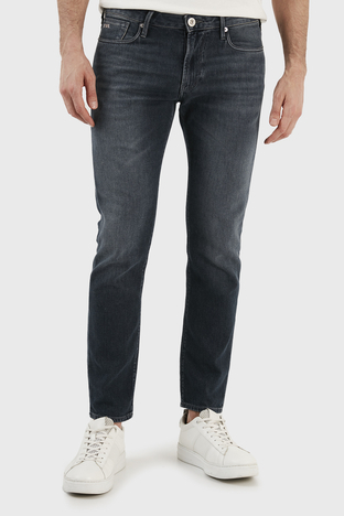 Emporio Armani - Emporio Armani Streç Pamuklu Normal Bel Slim Fit J06 Jeans Erkek Kot Pantolon 3R1J06 1DL2Z 0941 MAVİ (1)