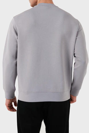 Emporio Armani - Emporio Armani Streç Pamuklu Regular Fit Bisiklet Yaka Logolu Erkek Sweat 6D1M76 1JHSZ 06K3 GRİ (1)