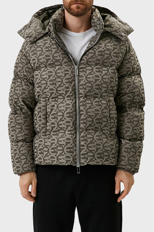 Emporio Armani - Emporio Armani Suya ve Soğuğa Karşı Dayanıklı Çıkarılabilir Kapüşonlu Slim Fit Erkek Mont 6L1BH2 1NLLZ 0177 AÇIK HAKİ