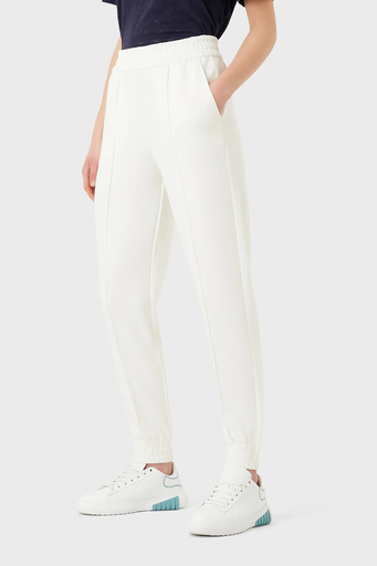 Emporio Armani Yüksek Bel Regular Fit Jogger Bayan Pantolon 3R2P7C 2JSEZ 0101 BEYAZ