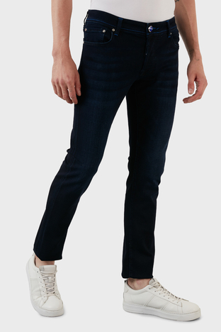 Exxe - Exxe Normal Bel Slim Fit Pamuklu Jeans Erkek Kot Pantolon 629J012001 LACİVERT (1)