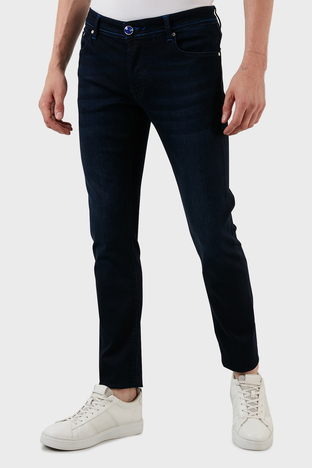 Exxe - Exxe Normal Bel Slim Fit Pamuklu Jeans Erkek Kot Pantolon 629J012001 LACİVERT