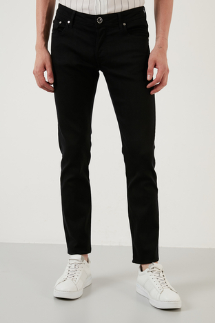 Exxe - Exxe Normal Bel Slim Fit Pamuklu Jeans Erkek Kot Pantolon 629J012002 SİYAH