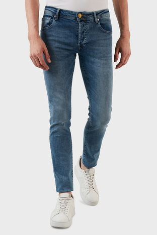 Exxe - Exxe Normal Bel Slim Fit Pamuklu Jeans Erkek Kot Pantolon 629J018001 AÇIK MAVİ (1)
