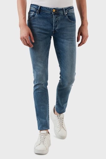 Exxe Normal Bel Slim Fit Pamuklu Jeans Erkek Kot Pantolon 629J018001 AÇIK MAVİ