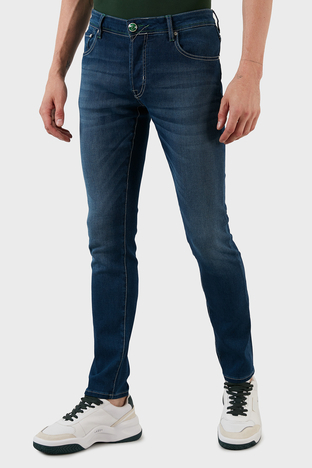 Exxe - Exxe Pamuklu Normal Bel Slim Fit Jeans Erkek Kot Pantolon 629J018002 MAVİ (1)