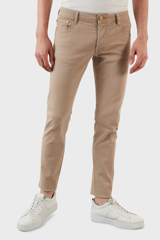 Exxe - Exxe Pamuklu Normal Bel Slim Fit Jeans Erkek Kot Pantolon 629J018003 BEJ (1)