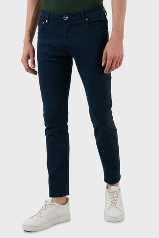 Exxe - Exxe Pamuklu Normal Bel Slim Fit Jeans Erkek Kot Pantolon 629J018004 LACİVERT