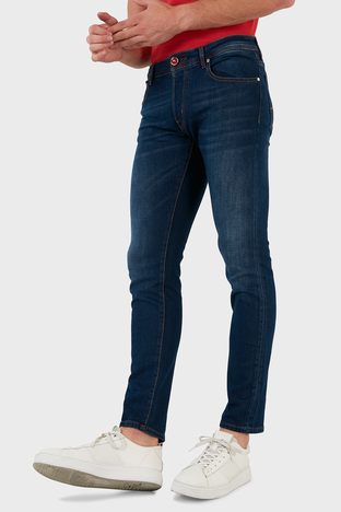 Exxe - Exxe Pamuklu Normal Bel Slim Fit Jeans Erkek Kot Pantolon 629J018007 MAVİ (1)