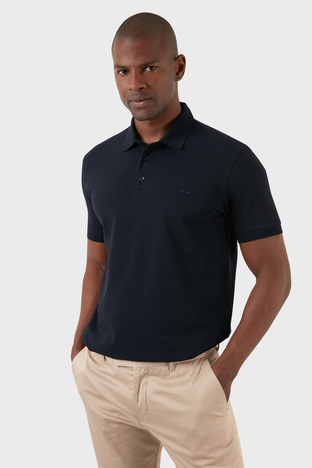 Exxe - Exxe Pamuklu Regular Fit Düğmeli T Shirt Erkek Polo EX661D LACİVERT