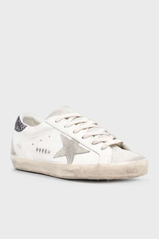 Golden Goose - Golden Goose Logolu Hakiki Deri Sneaker Bayan Ayakkabı GWF00102.F004108.11166 BEYAZ (1)