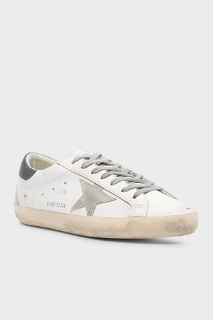 Golden Goose - Golden Goose Logolu Hakiki Deri Sneaker Erkek Ayakkabı GMF00102.F006113.11915 BEYAZ (1)