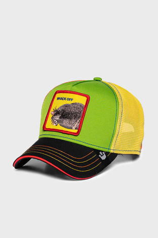 Goorin Bros - Goorin Bros Holey Moley File Detaylı Animal Desenli Unisex Şapka 1010281 YEŞİL (1)
