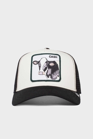 Goorin Bros - Goorin Bros The Cash Cow Pamuklu File Detaylı Animal Desenli Unisex Şapka 1010383 SİYAH-BEYAZ