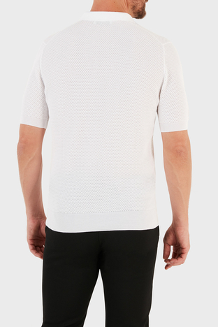 Gran Sasso - Gran Sasso % 100 Pamuk Slim Fit Düğmeli Erkek Polo T Shirt 57113 20620 002 BEYAZ (1)