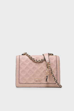 Guess - Guess Abey Kabartmalı Logolu Mini Omuz Bayan Çanta HWPD8558190 PLR PUDRA