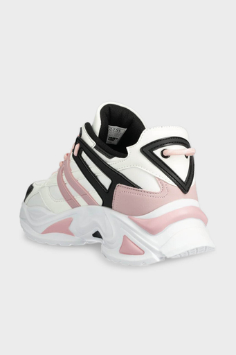 Guess Belluna Kalın Tabanlı Sneaker FLJBLLELE12 Bayan Ayakkabı FLJBLL ELE12 PINWH BEYAZ-PEMBE