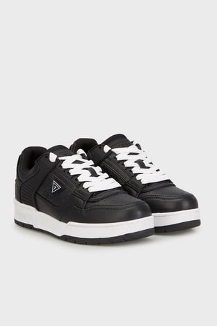 Guess - Guess Clelia Logolu Sneaker FLFCLEELE12 Bayan Ayakkabı FLFCLE ELE12 BLACK SİYAH (1)