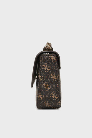 Guess - Guess Eco Logolu Zincir Askılı Çapraz Bayan Çanta HWESG876721 BNL KAHVE (1)