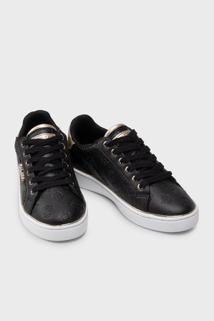 Guess - Guess Logolu Beckie Sneaker Bayan Ayakkabı FL5BEKFAL12 BLKBL SİYAH (1)